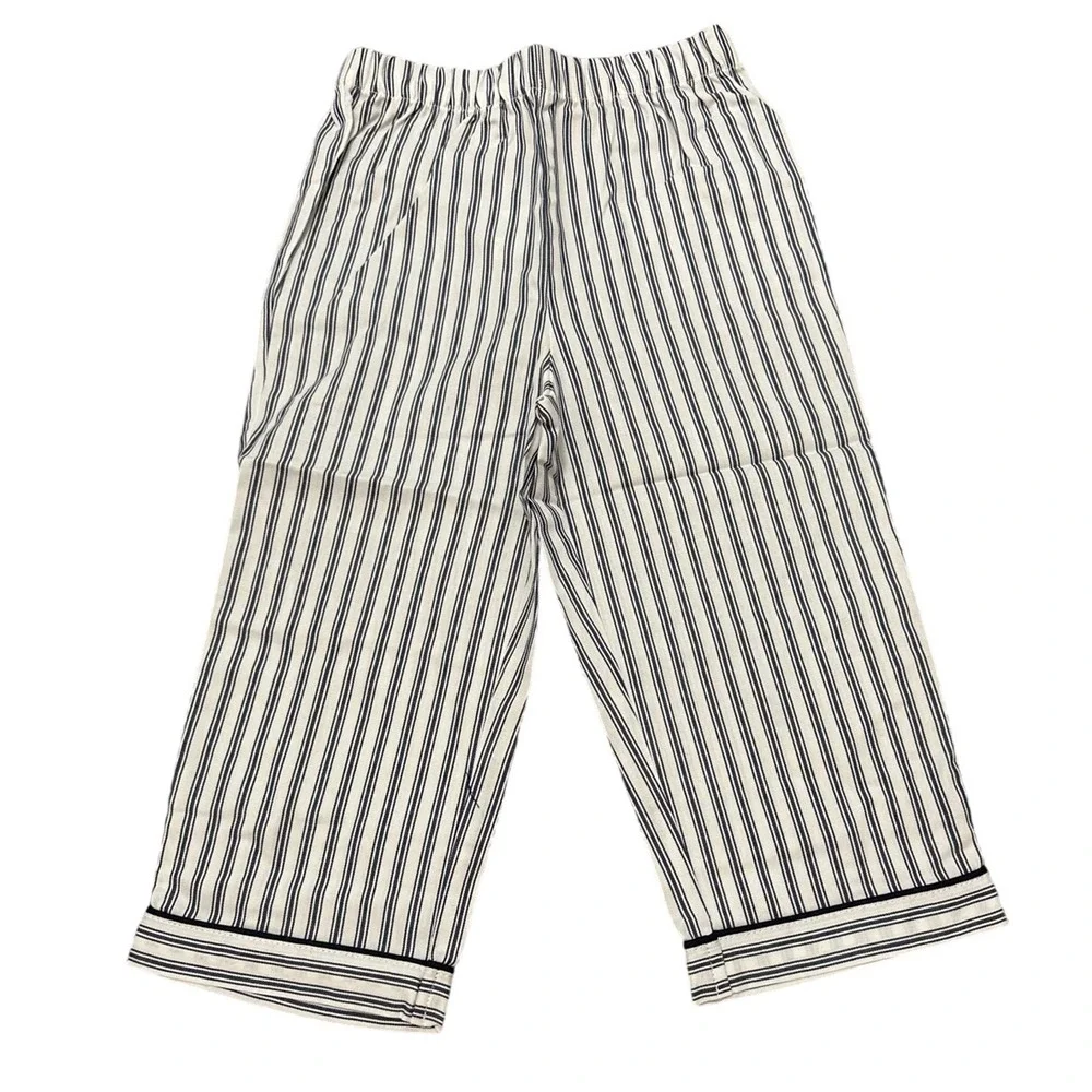 Petite Plume Kids' Ticking Stripe Pajama Set Navy French Size 8 New